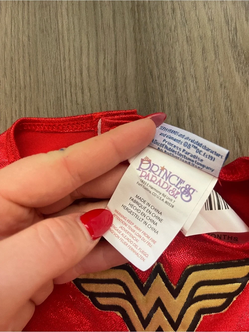 Wonder Woman Baby Costume Set Princess Paradise DC Tiara Headband Size 12-18 M